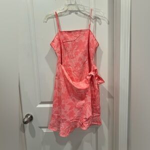 Pink Lily Wrap Dress